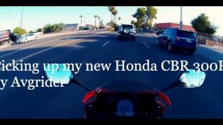 Picking up my New Honda CBR300R [upl. by Gauldin148]