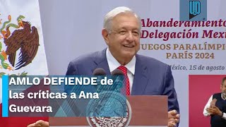 AMLO afirma que Ana Guevara es “medalla de bronce” en cuestionamientos y él se lleva el oro [upl. by Neetsirk]