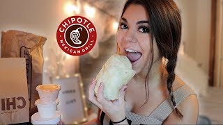 Chipotle Mukbang   Steph Pappas [upl. by Annel]