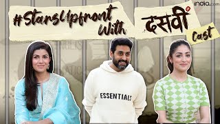 Abhishek Bachchan Interview  Dasvi at Agra Central Jail With Yami Gautam Nimrat Kaur  Exclusive [upl. by Egidio432]