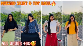 😱UNDER ₹400 AFFORDABLE Skirt amp Top  MEESHO HAUL  Malayalam meesho meeshohaul skirt tops [upl. by Nibot]