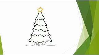 Zeichnen mit Kindern  Tannenbaum [upl. by Eisen]