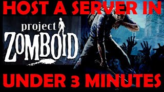 How to host a multiplayer world for you amp your friends  PROJECT ZOMBOID TUTORIAL [upl. by Kerge]