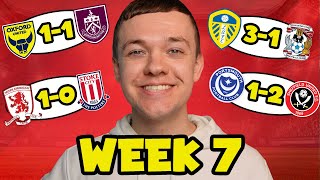 My Championship Week 7 Score Predictions [upl. by Acimat]