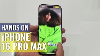 iPhone 16 Pro Max Handson The Game Changer [upl. by Ecargyram]