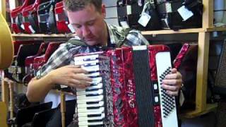 Mark plays a 72 Delicia Piano Accordion  Hobgoblin Music Birmingham [upl. by Noivaz]