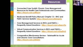 FQHC Webinar Series  Telehealth and Chronic Care Management [upl. by Conan]