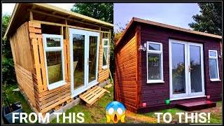 DIY Pallet Summer House Build  Pallet Shed  Man Cave [upl. by Breban893]