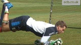 England wicketkeeper Jos Buttler training ahead of Scotland ODI [upl. by Raddie405]