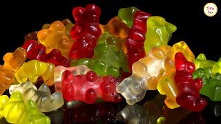 Homemade Gummy CandyGummy Bear Recipe without Gelatine by Tiffin Box  Vegan Gummibärchen with agar [upl. by Tavi515]