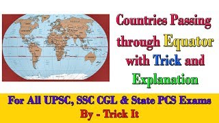 Trick to Remember Countries on Equator [upl. by Cr]