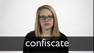 How to pronounce CONFISCATE in British English [upl. by Bobbie]