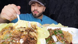 STOP HARRASSING ME Carne Asada Fries  Surf n Turf BUrrito MUKBANG [upl. by Gosser]