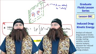 Graduate Fluids Lesson 08C Induced Drag Kinetic Energy [upl. by Eseilenna272]