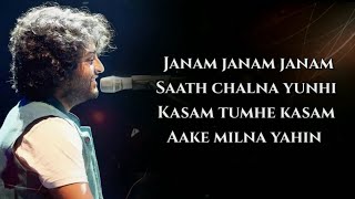 Janam Janam Lyrics– Dilwale  Shah Rukh Khan  Kajol  Pritam  Arijit  Antara [upl. by Dulcinea]