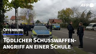 Tödlicher Schusswaffenangriff an einer Schule in Offenburg  AFP [upl. by Thamos824]