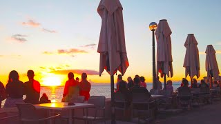 Piran Sunset and Last Summer Days Slovenia  4K Virtual Walk [upl. by Aila]