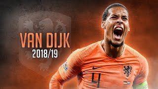 Van Dijk 201819 ● Defensive Gladiator  Tackles amp Goals  HD [upl. by Emyaj107]