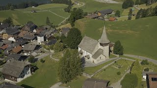 Village de Rossinière  Pays dEnhaut  Drone Vision Switzerland [upl. by Luella]