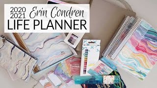 Planner Preview  Erin Condren 20202021 Life Planner [upl. by Aicelef]