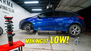 Installing KSport Coilovers on my Focus ST [upl. by Nonregla153]