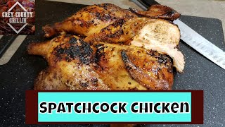 Spatchcock Chicken  Weber Kettle [upl. by Supat]