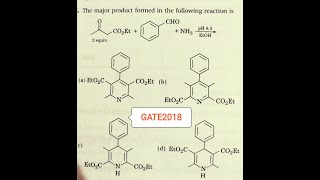 Hantzsch Dihydropyridine Synthesis Pyridine Mechanism GATE2018 [upl. by Harolda]