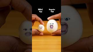 Mini egg 🆚 big egg🤣 shortvideo [upl. by Ennairej]