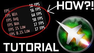 How to monitor FPS AvgFPS MinFPS MaxFPS 01 Low and FPS 1 Low with MSI Afterburner [upl. by Oihsoy732]