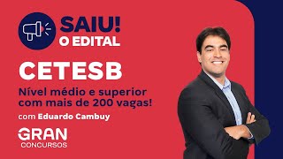 Concurso CETESB Editais para nível médio e superior com mais de 200 vagas [upl. by Minetta]