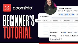 Zoominfo Tutorial For Beginners 2024 [upl. by Dorelle38]