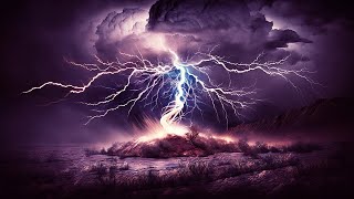 Intense Thunderstorm Sounds for Sleeping  Strong Rainstorm Powerful Thunder Sounds amp Lighning [upl. by Atirihs493]