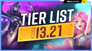 NEW TIER LIST for PATCH 1321  League of Legends [upl. by Nairb]