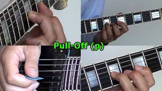 How to Read Guitar Tabs  Pull OFF p wwwFarhatGuitarcom [upl. by Ettenaej]