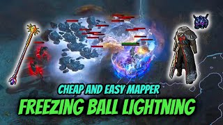 Freezing Ball Lightning of Static Cheap and effective mapper  Path of Exile 324 Necropolis [upl. by Fillander]