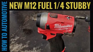 Review Of The New Milwaukee Tools 14 M12 Fuel Stubby Impact Wrench Kit [upl. by Acisset972]