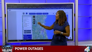 6 AM UPDATE Tracking power outages around Florida caused by Helene [upl. by Hendon]