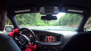 Charger Hellcat vs Mustang GT on the Nurburgring [upl. by Ibbob]