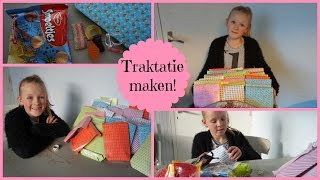 Traktatie maken  zelf zakjes maken van papier [upl. by Eilata]