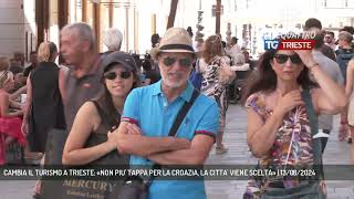 CAMBIA IL TURISMO A TRIESTE «NON PIU TAPPA PER LA CROAZIA LA CITTA VIENE SCELTA»  13082024 [upl. by Zilevi]