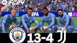 WHAT HAPPEN IF MESSI RONALDO MBAPPE NEYMAR PLAY TOGETHER ON MANCHESTER CITY VS JUVENTUS [upl. by Malynda233]