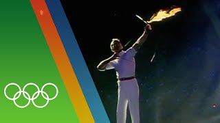 Barcelona 1992 Olympic Torch Lighting  Epic Olympic Moments [upl. by Liris]