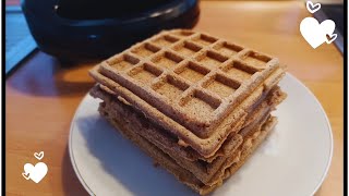 🧇 GOFRES INTEGRALES 🧇 receta fácil CocinaconDishawaffle gofres [upl. by Nosmirc]