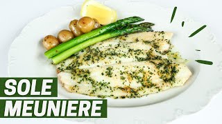 Sole Meuniere  Simple Sole Recipe  North Coast Seafoods [upl. by Haas]