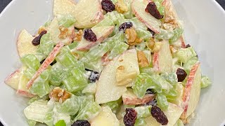 Waldorf salad  Applecelery salad  Salad Recipe  Healthy Recipe  Delicious Celery Salad [upl. by Irrak939]