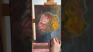 Creating a stunning oil painting of summer flowers [upl. by Moreland]