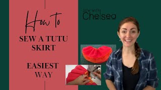 How to sew a tutu skirt my favourite method [upl. by Atiniuq785]