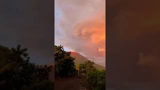 Así es el atardecer en el Chaparrastique 🌈 señores nature [upl. by Ankeny]