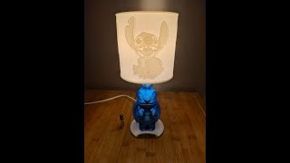 Lampe Stitch Lithophanie en impression 3D [upl. by Ettennor]