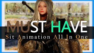 SKYRIM MOD I Must Have DAR Sit Animation All In One [upl. by Weiser]